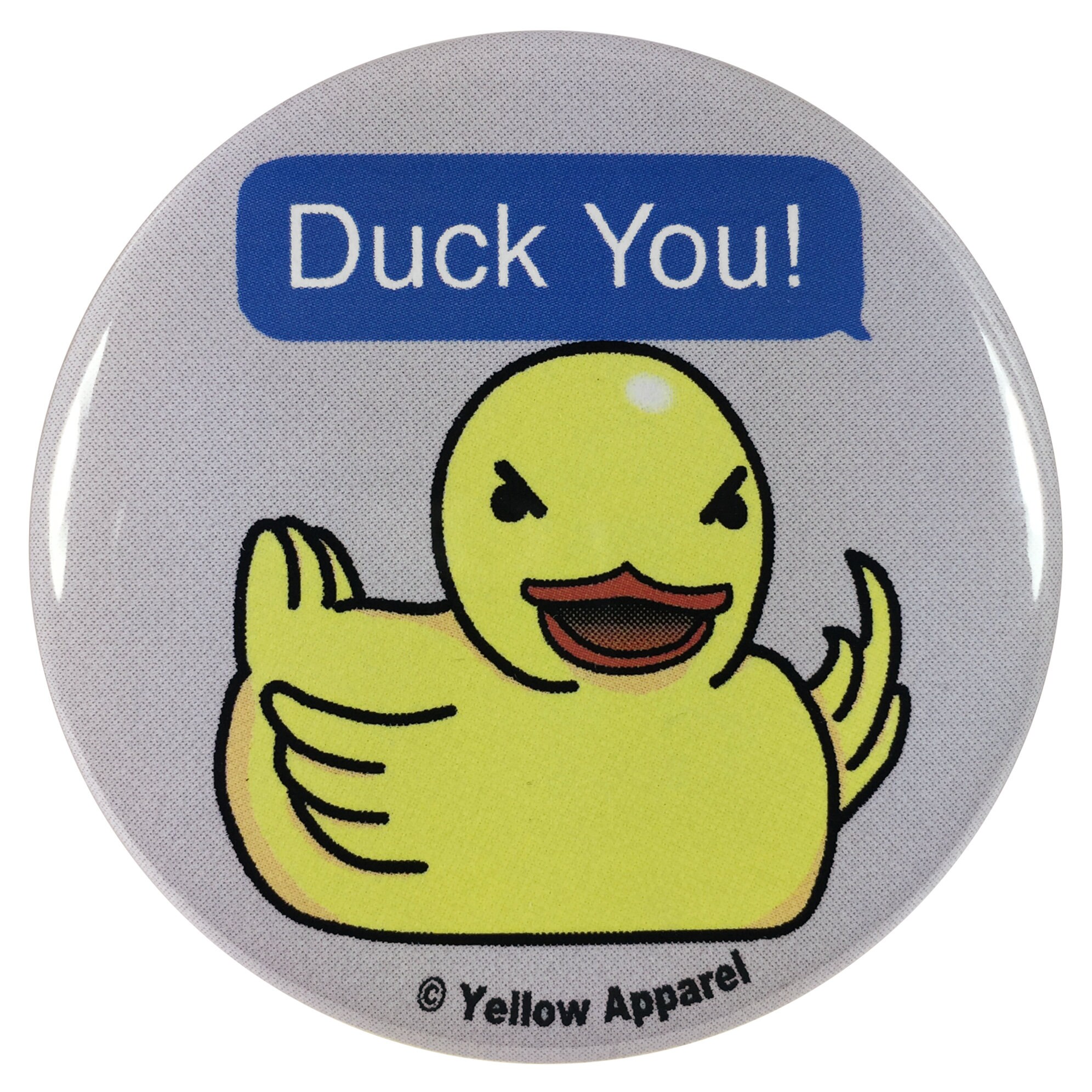 Autocorrect Rubber Ducky Meme 2.25 Inch Button Duck You Etsy
