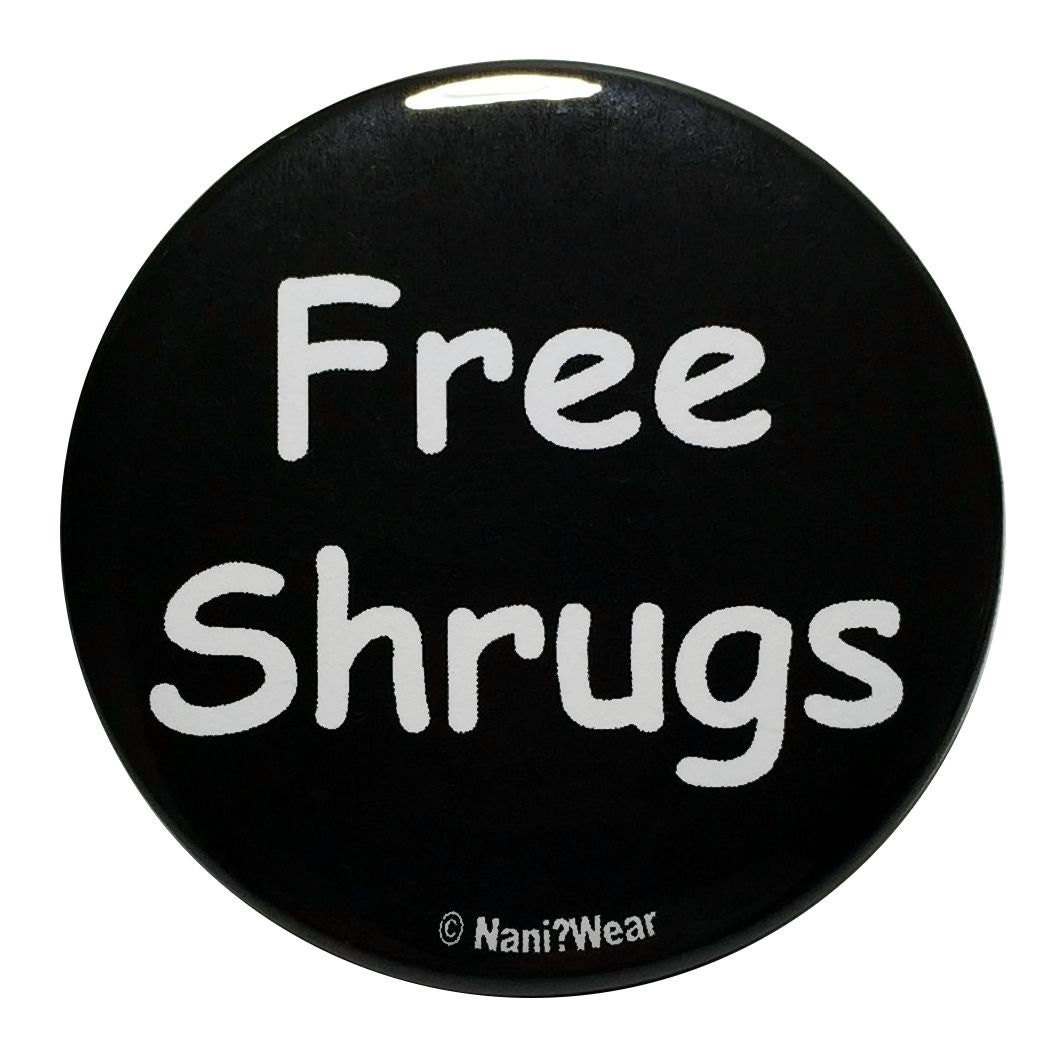 shrugs with buttons