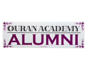 Ouran Anime Bumper Sticker - Ouran Academy Alumni