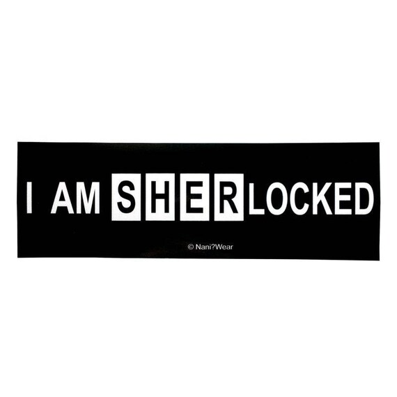 Sherlock Bumper Sticker Decal I Am Sherlocked Etsy Sherlock Bumper Sticker Decal I Am Sherlocked Etsy