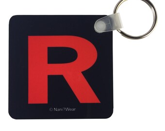 Team Rocket Pocket Monster Square Keychain 2.25": Team Rocket