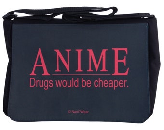 Anime Messenger Bag Large: Drogen wären billiger kostenloser Versand