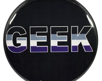 Asexual Geek Pride 2.25 Inch Button