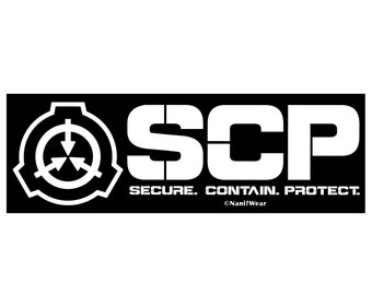 SCP Foundation Bumper Sticker - Secure Contain Protect