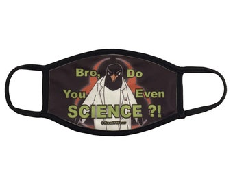 Angry Science Penguin Geek Face Mask Bro Do You Even Science