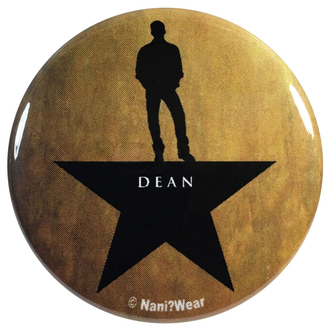 Dean Winchester Hamilton Mashup Geek 2.25 Inch Geek Button - Etsy