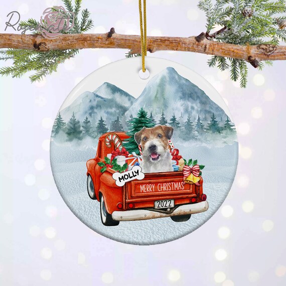 Custom Parson Jake Russell Terrier Christmas Ornament Funny Etsy