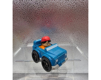 Fisher-Price Little People Wheelies Blue Off Road Jeep Truck Toy Car No 18 2013