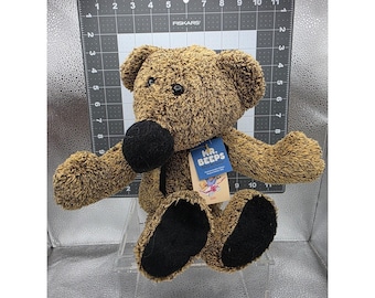 Orsacchiotto di peluche Mr Beeps Beep My Nose Edizione commemorativa 1986 Etichetta Vintage