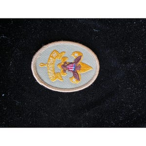 Vintage BSA First Class Rank Patch Unisex Tan Border Oval Be Prepared Emblem