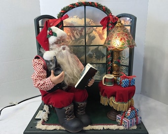 Luces musicales animadas navideñas de Trim A Home "VENTANA DE SANTA BAY"