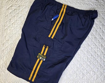 Męskie spodenki XL Cargo Vintage Starter Team University of Michigan Track z lat 90. XX wieku