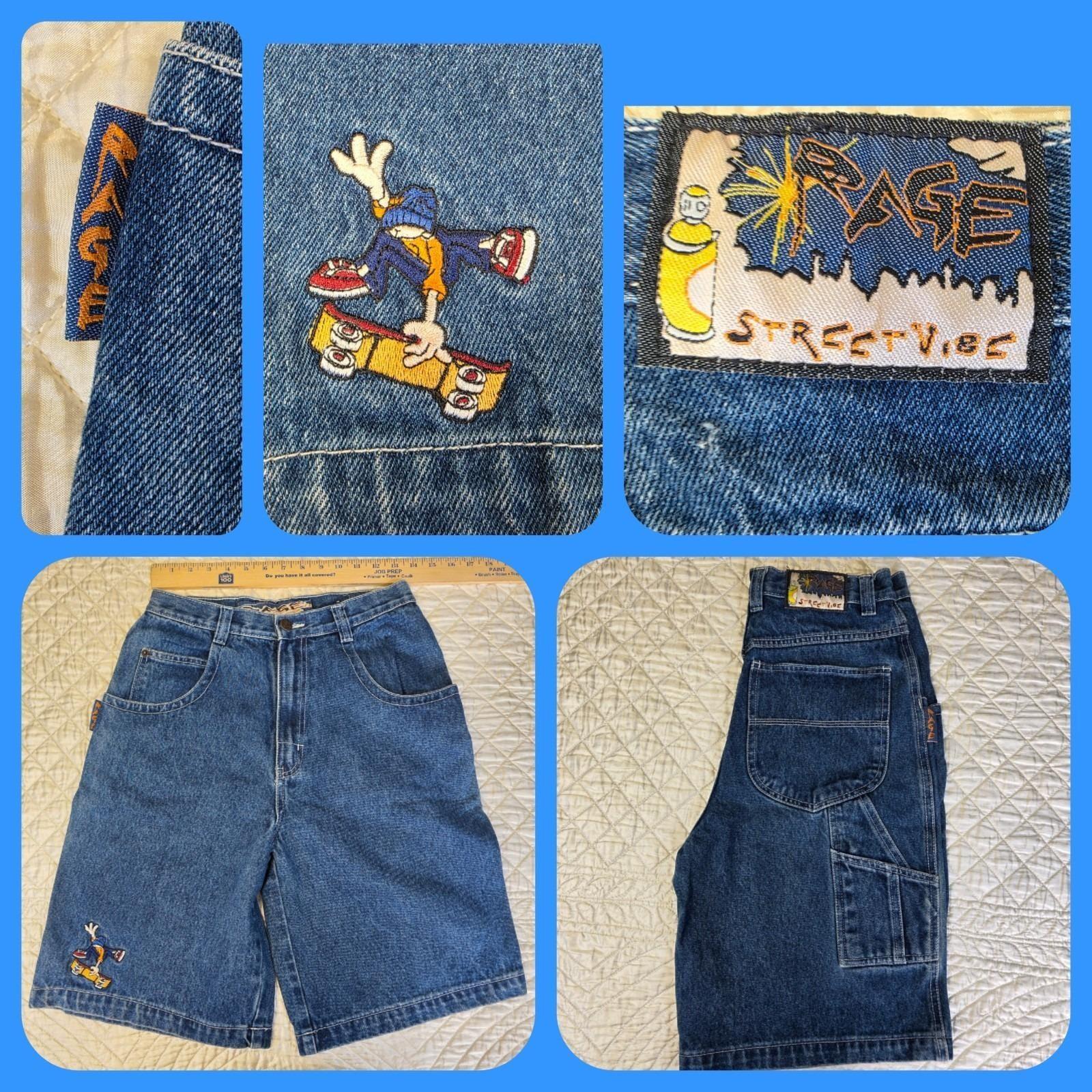 1990~2000s JNCO FLAMEHEAD BAGGY JEANS 刺繍
