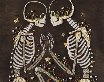 Lovers Plant and Rock Art Print 13x19"