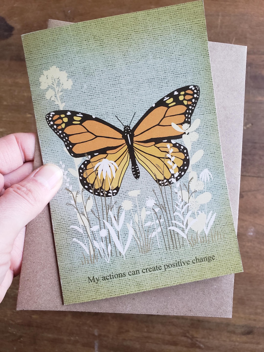 5 Pack Monarch Greeting Cards - Etsy