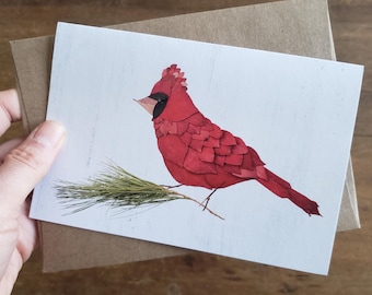 5 pack cardinal greeting cards