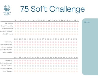 75 Soft Fitness Challenge Tracker - Checklist