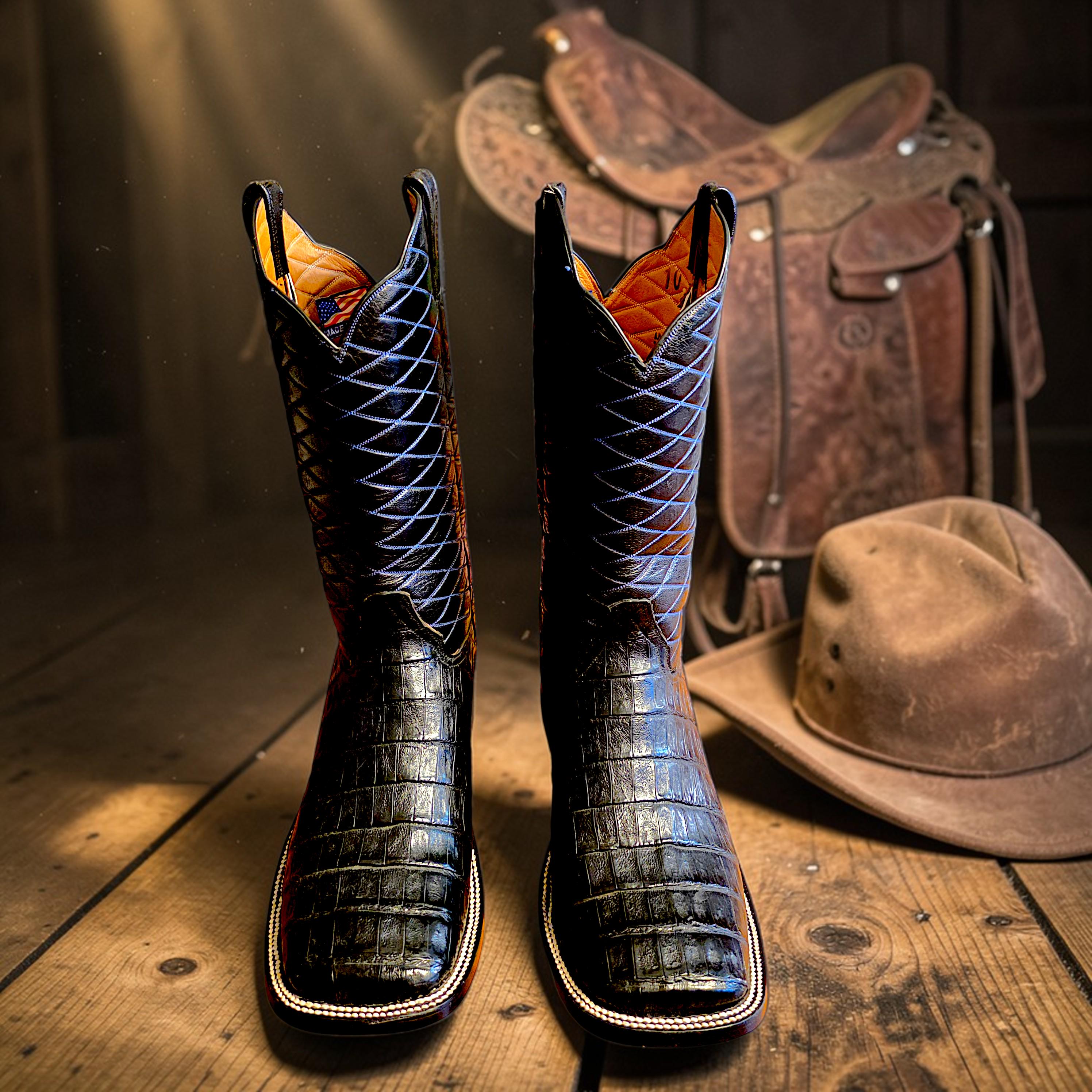 Exotic Leather Boots - Etsy