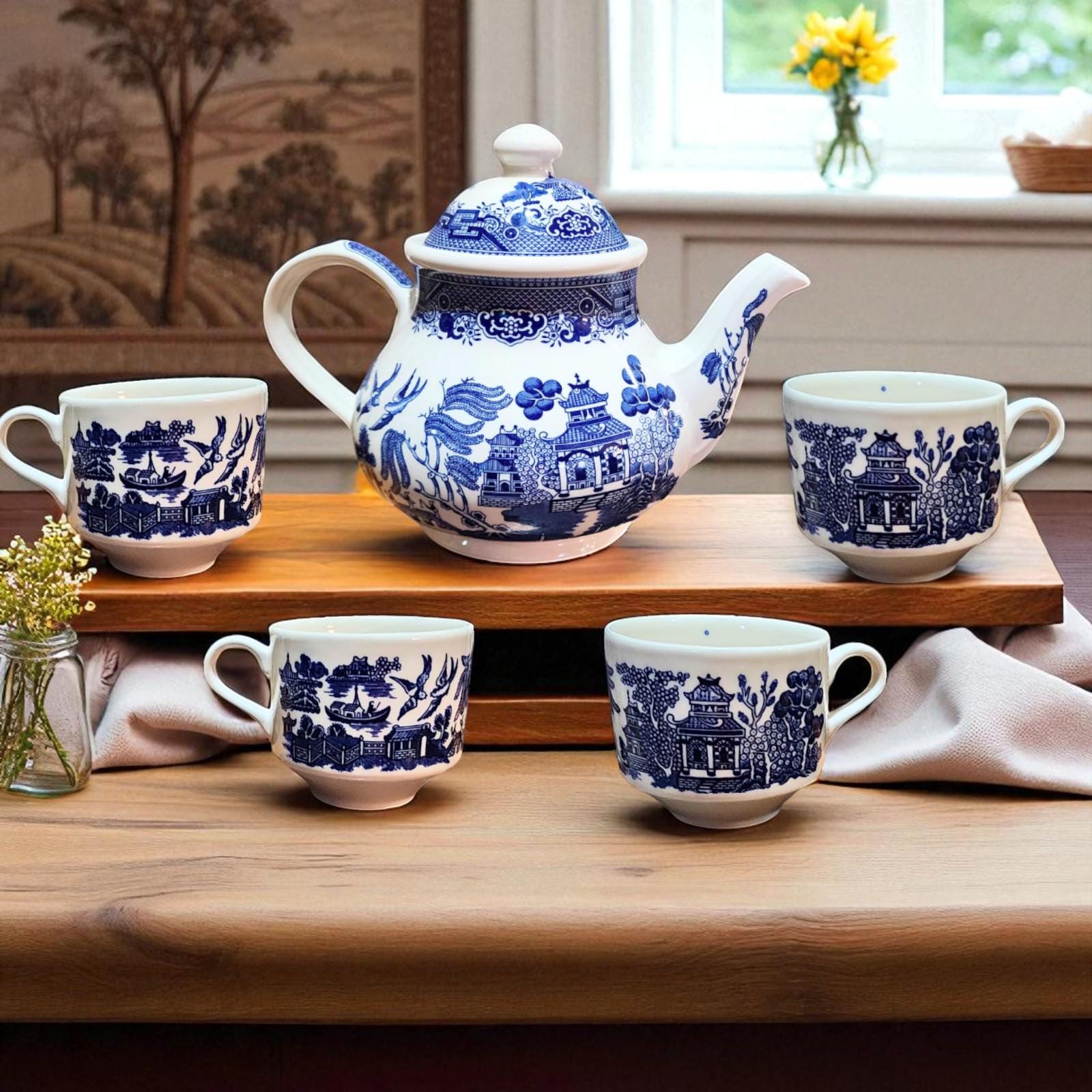 超希少　ブルーウィローパターンのミニセット（日本製） 超希少 ブルーウィローパターンのミニセット（日本製）