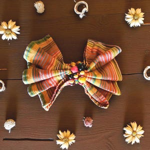 Pier One Mexicali Cloth Napkin with Wood Beaded Ring: Fiesta Table Decor