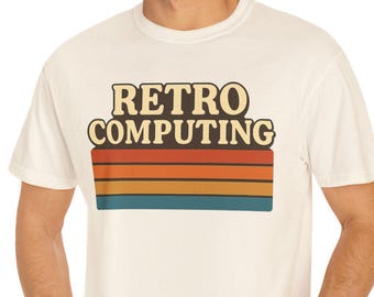 Retro Computing Comfort Colors T-Shirt, Vintage Computing Tee, Tech Lover Shirt, Gift for Geek, Nerdy Gift, IT Gift, 1980s Tee, 1970s Tee