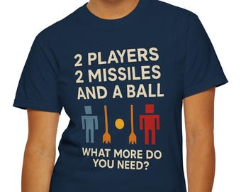 Retro 8-Bit Video Game T-Shirt Inspired by Popular Consoles from the Early 1980s With Simple Pixel Graphics