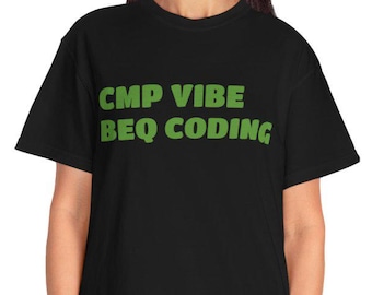 Koszulka unisex Vibe Coding, koszulka programisty, prezent dla programistów, koszulka komputerowa, prezent dla geeków, prezent dla technologów, koszulka informatyczna, dobre wibracje