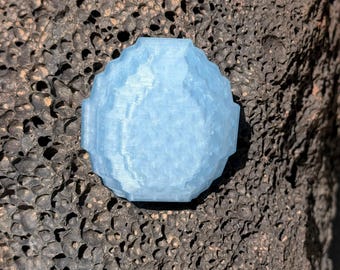 Five Ice Blue Diamond Gaming Gems Inspired by Popular Mining and Crafting Video Games, Stocking Stuffers, Party Favors, Geek Gift, Cosplay