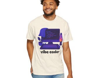 Vibe Coder T-Shirt, Tech Tee for Programmers, Gift for Tech Lovers, Computer Science Shirt, Coding Gift, Geek Gift, Vibe Coding
