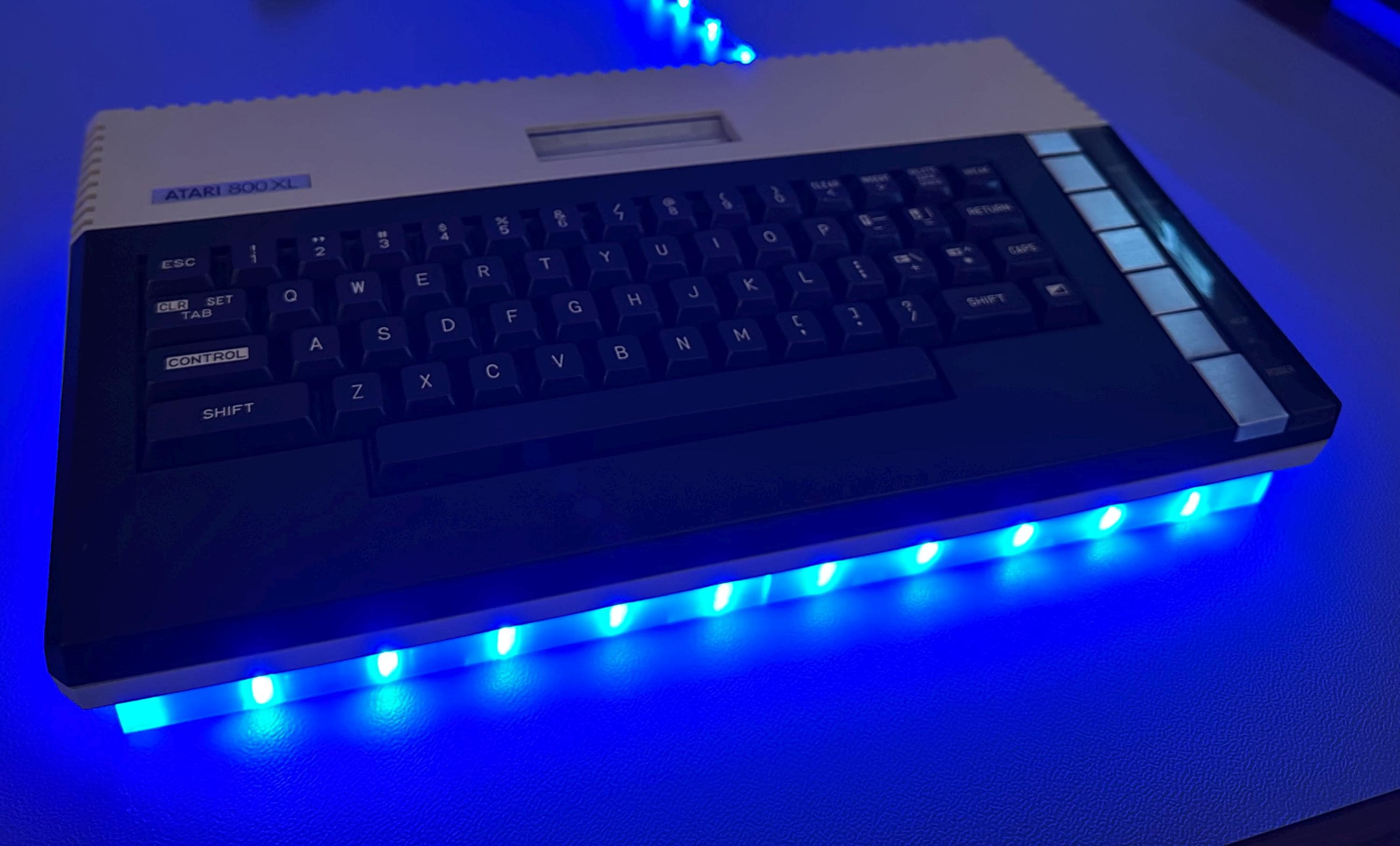 The Original Retro Base LED for Showing off Your Atari 800XL 8-bit