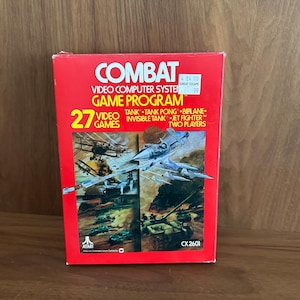 Vintage Combat cartridge for the Atari 2600 video game system, Atari cartridge, Retro Gaming, Vintage Video Games