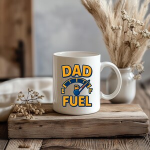 Taza de combustible para papá: regalo divertido para el Día del Padre, taza de café para papá primerizo, regalo para abuelo, regalo para él, regalo de cumpleaños para papá