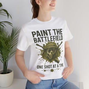 Camiseta de paintball: divertida camiseta unisex de manga corta para amantes de las cosas raras, regalo para amigos, equipo táctico, airsoft y paintball.