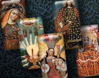 CUZCO SAINTS 1x2" Dominoes...High-quality, ready to print images