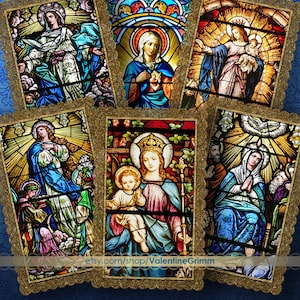 RAINHA DO CÉU 2,5"x4" cartões sagrados/alta qualidade prontos para impressão