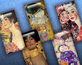 KLIMT WOMEN 1x2" Dominoes...High-quality, ready to use images