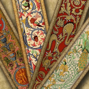 CREATURES BOOK MARKS set of 4...Hi-quality, ready to print