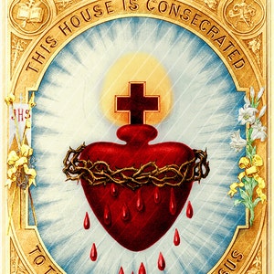 SACRED HEART 6x8...高品質、すぐに印刷可能