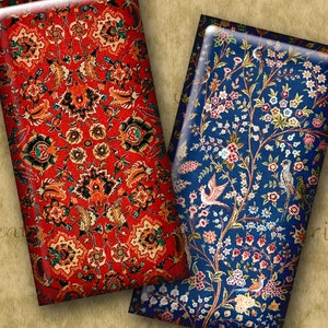 ORIENTAL CARPET 1x2 Dominoes..High-quality, ready to print images...Beautiful vintage rugs