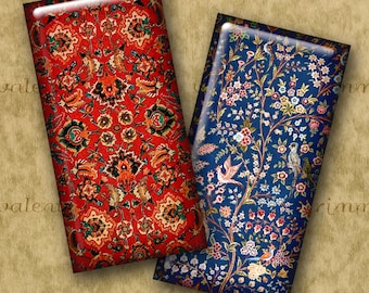 ORIENTAL CARPET 1x2 Dominoes..High-quality, ready to print images...Beautiful vintage rugs