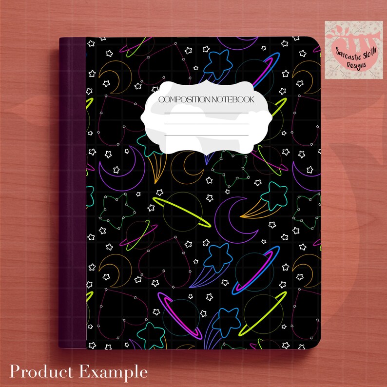 Printable Composition Notebook Cover With Commercial License, Back to ...