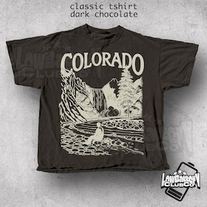 Colorado T-Shirt, Vintage Mountain Graphic Tee, Retro Outdoors Nature Shirt, Comfort Colors Hiking Aesthetic, Rocky Mountains Top