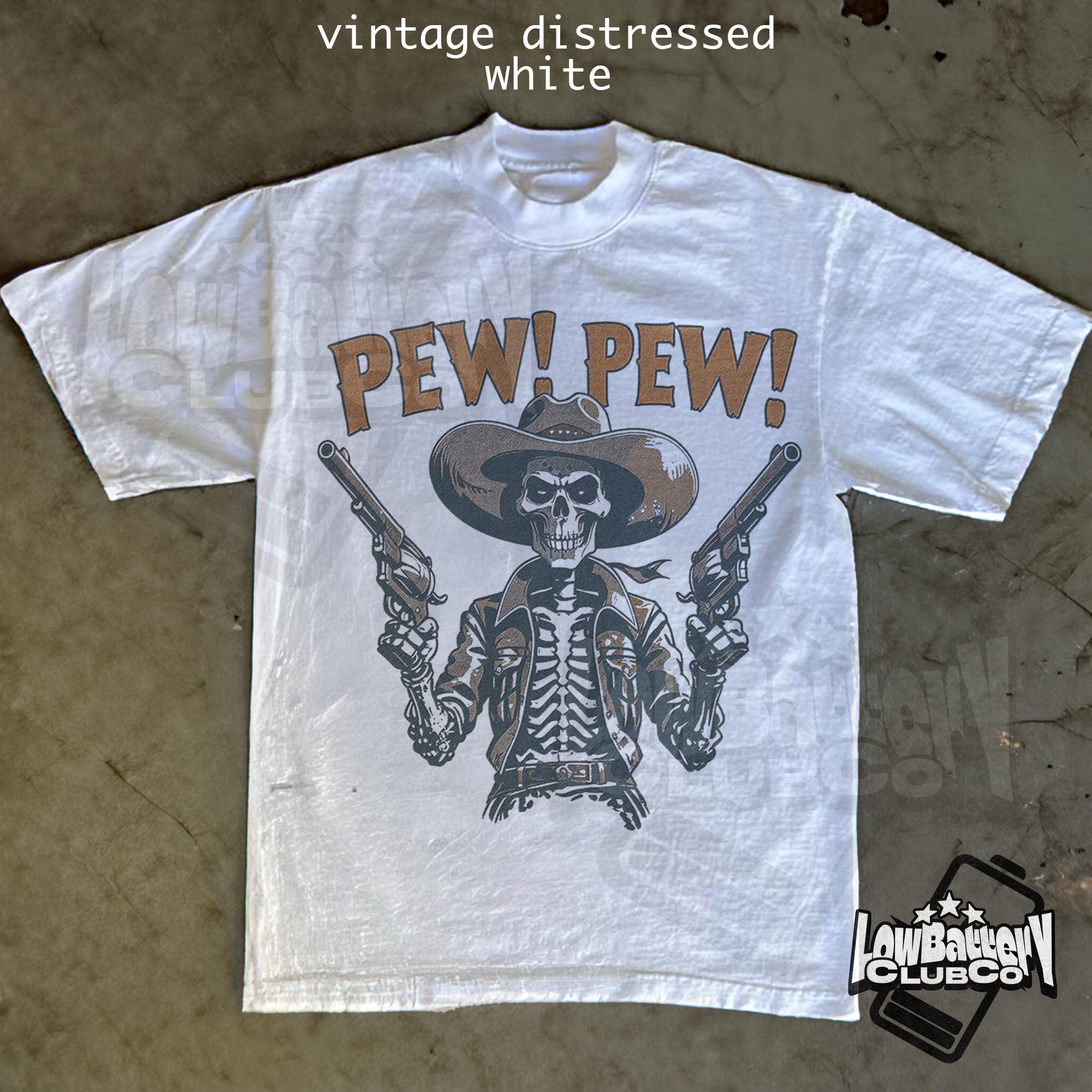 カウボーイ・ピュー・ピューのグラフィックTシャツ、ファニー 