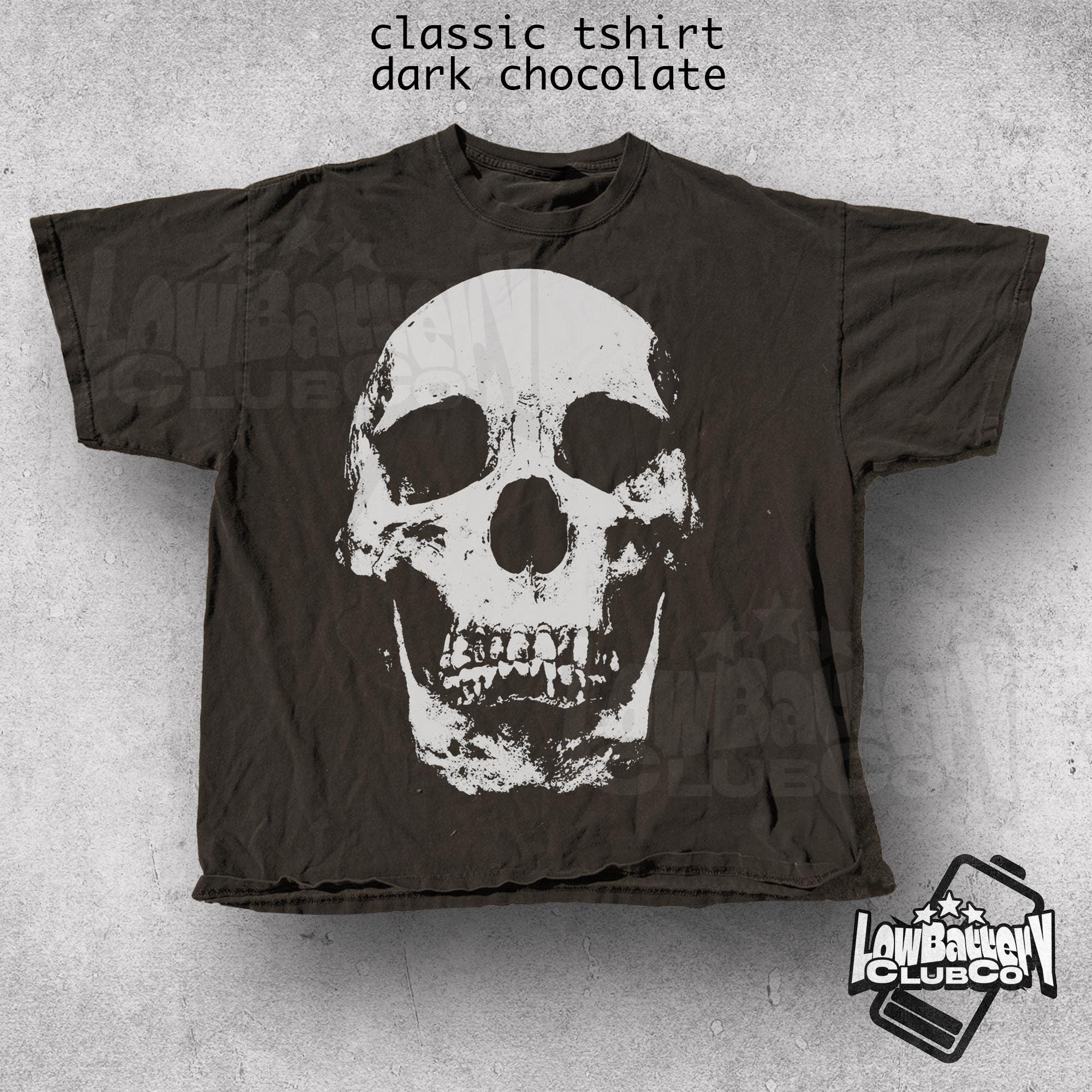 MARK＆LONA y2k archive shirt skull black Y2K Skull Shirt, Vintage