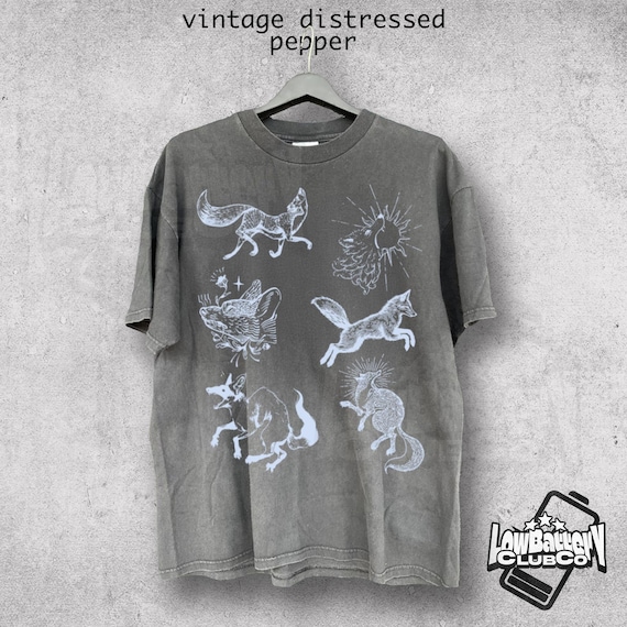 Vintage Fox Shirt, 90s Retro Forest Animal Tee, Grunge Naturecore T-Shirt, Comfort Colors Fox Graphic Tee, Wild Aesthetic Streetwear