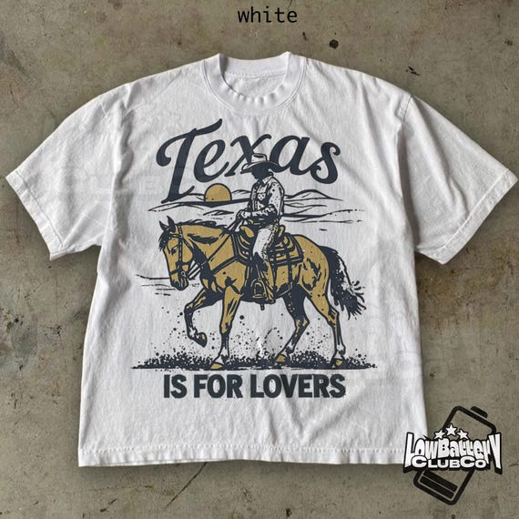 Texas is for Lovers Graphic Tee, Retro Lone Star Shirt
