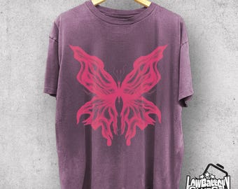 Retro Butterfly Graphic Tee, Vintage Inspired Nature Shirt, Comfort Colors Retro Style T-Shirt, Classic Nature Cute Shirt