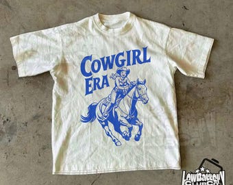 Cowgirl Era T-Shirt, Retro Western Graphic Tee, Y2K Rodeo Aesthetic Shirt, Comfort Colors Country Girl Top, Vintage Southern Streetwear
