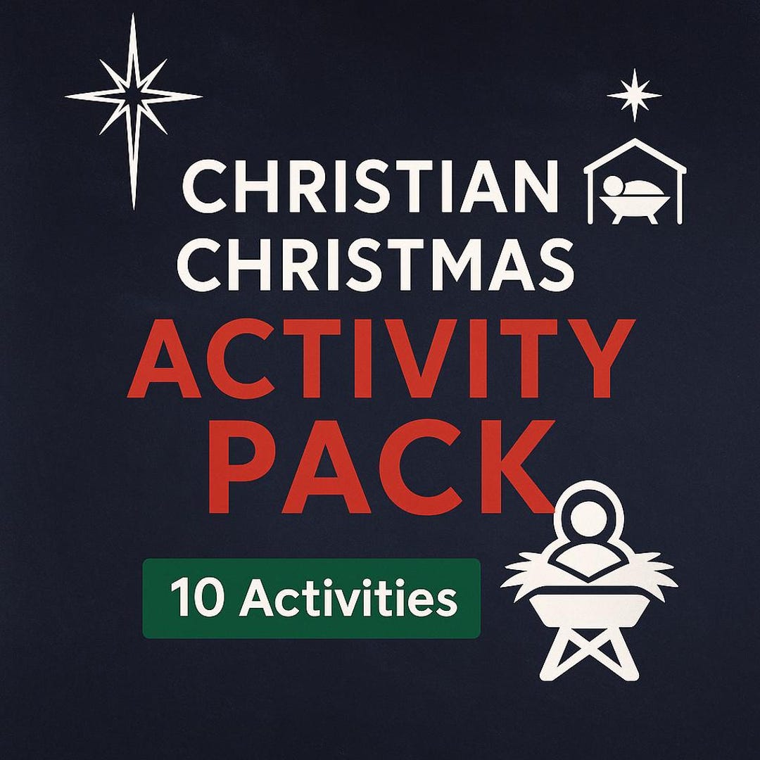Christian Christmas Activity Bundle for Kids - Etsy