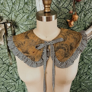 The Victorian Ladies Collar II Witchy Whimsigoth Dark Cottagecore Detachable Statement Collar
